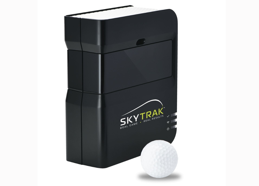 simulateur de golf Skytrak, Skytrack, golf simulator, here we golf, simulateur de golf