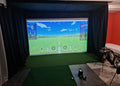 indoor golf enclosure here we golf