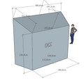 Ecran d'impact golf, golf impact screen, here we golf, protection simulateur, enclosure golf