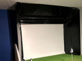 Ecran d'impact golf, golf impact screen, here we golf, protection simulateur, enclosure golf